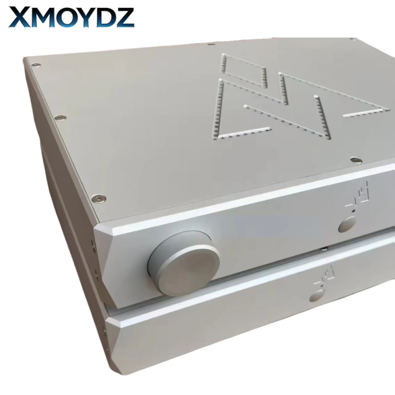 Amplifier Chassis Full Aluminum Alloy Clock Style Matte Silver Preamplifier Enclosure DIY Home HiFi Audio Case Shell 430*70*310m