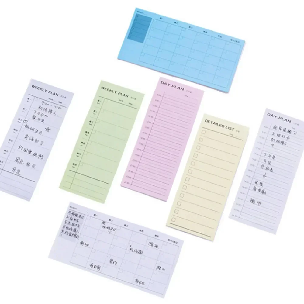 Notepad Copybook for Daily Memos, Notepad, Planejador de Memos Diários, Diário, Papelaria Office, Plano Dia, Semana, Plano Mês Lista Mais Detalhada