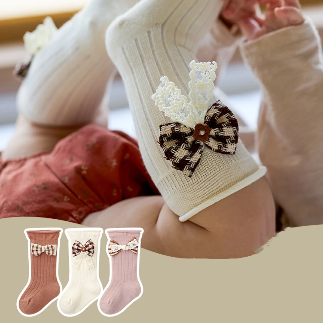 0-2 Years Old Summer Thin Korean Version of Fashion Simple Lace Princess Baby Socks Soft Breathable Leg Photo Girls Stockings