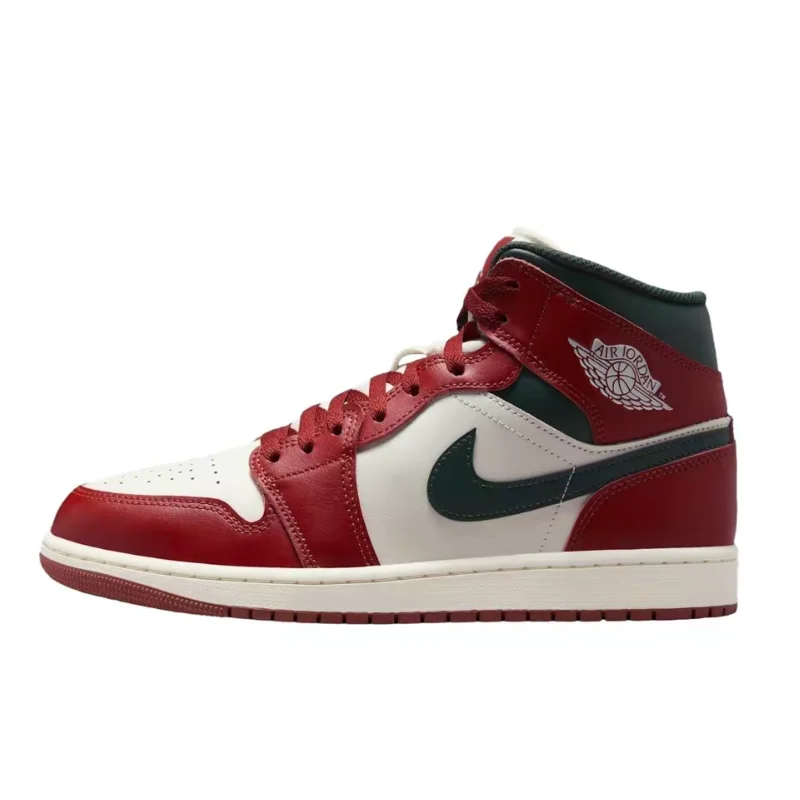 Nike Air Jordan1 Mid Retro Streetwear Comfortable Durable Lightweight Versatile Premium Basketball Shoes Unisex Style DQ8426-105
