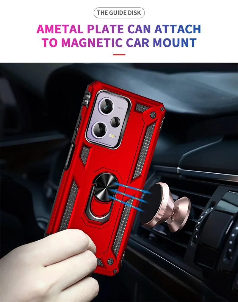 For Xiaomi Poco X5 Pro 5G Case Magnetic Ring Stand Holder Armor Cases For Pocox5pro Poko Little X5pro Pocox5 X 5 Pro Back Cover