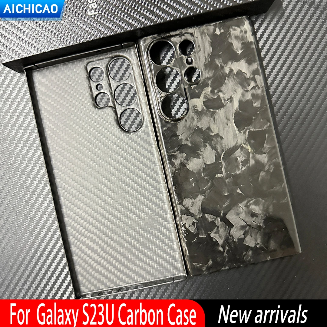 

ACC-Forged Carbon Fiber Phone Case For Samsung Galaxy S23 Ultra Case Aramid Fiber Cover For S23 Ultra Drop Resistant Hard Case