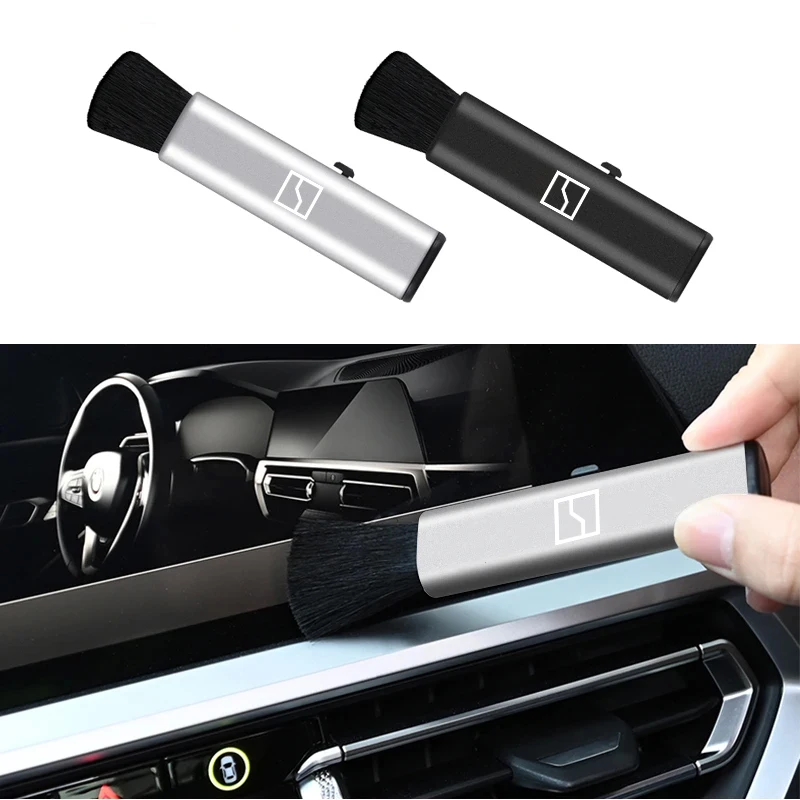 1PC Car Interior Cleaning Brush Telescopic Small Soft Brushs Accessories For Zeekr X 001 009 2022 2023 2024 Al