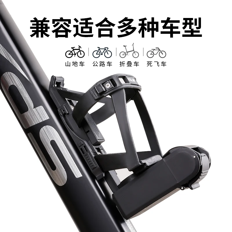 حامل زجاجة الدراجة مع صندوق أدوات - قفص دراجة خفيف الوزن متعدد الوظائف، ملحقات ركوب الدراجات الأساسية لدراجة MTB/الطرق