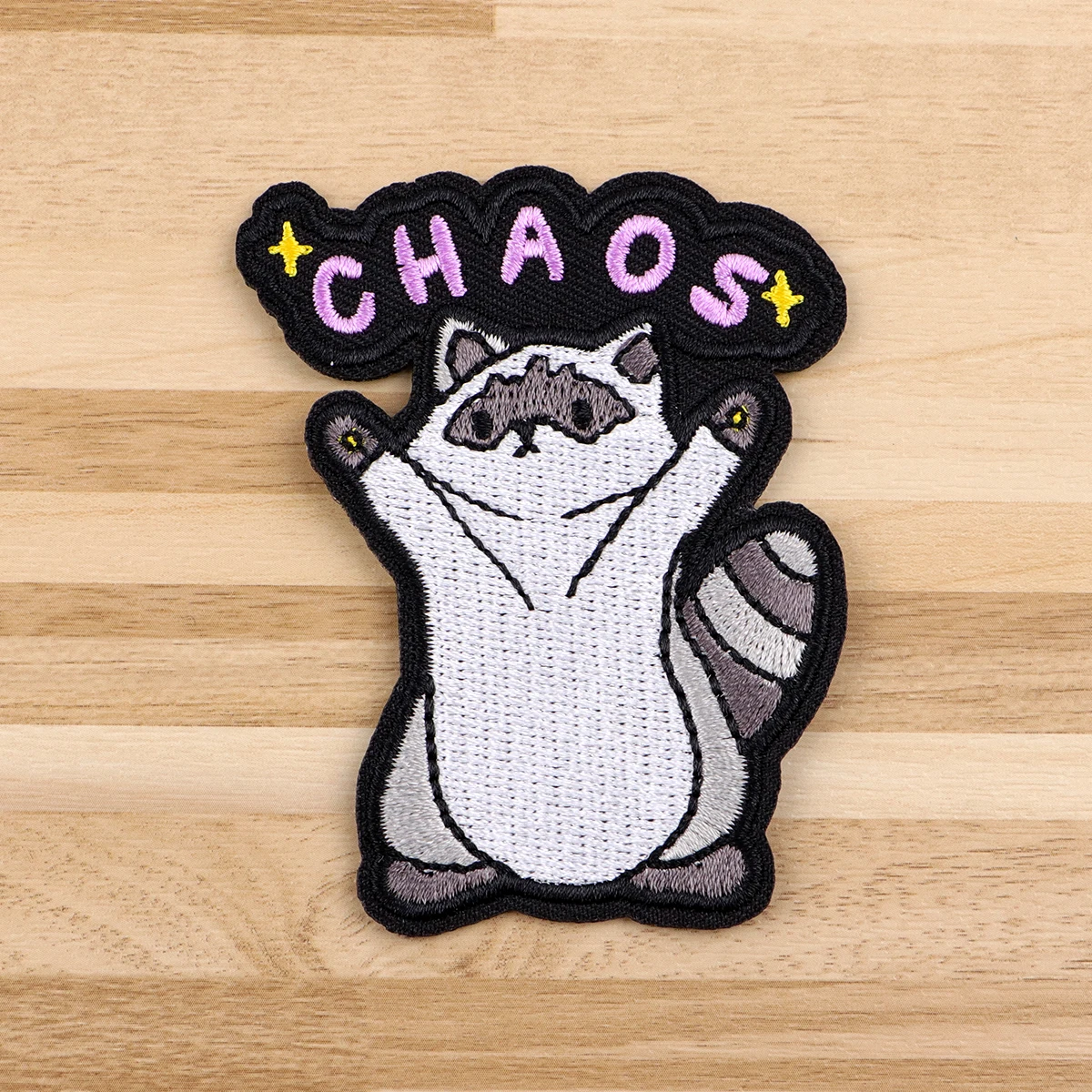 Cute Raccoon Embroidered Patch for Clothing Jackets Thermoadhesive Patch DIY Iron on Patch Applique Sticker Accessories