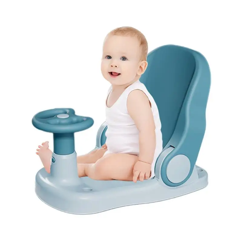 

Toddler Bathtub Seat Toddler Shower Seat With Adjustable Backrest Portable Baby Bath Chair With Suction Cup Base Non-Slip Bath