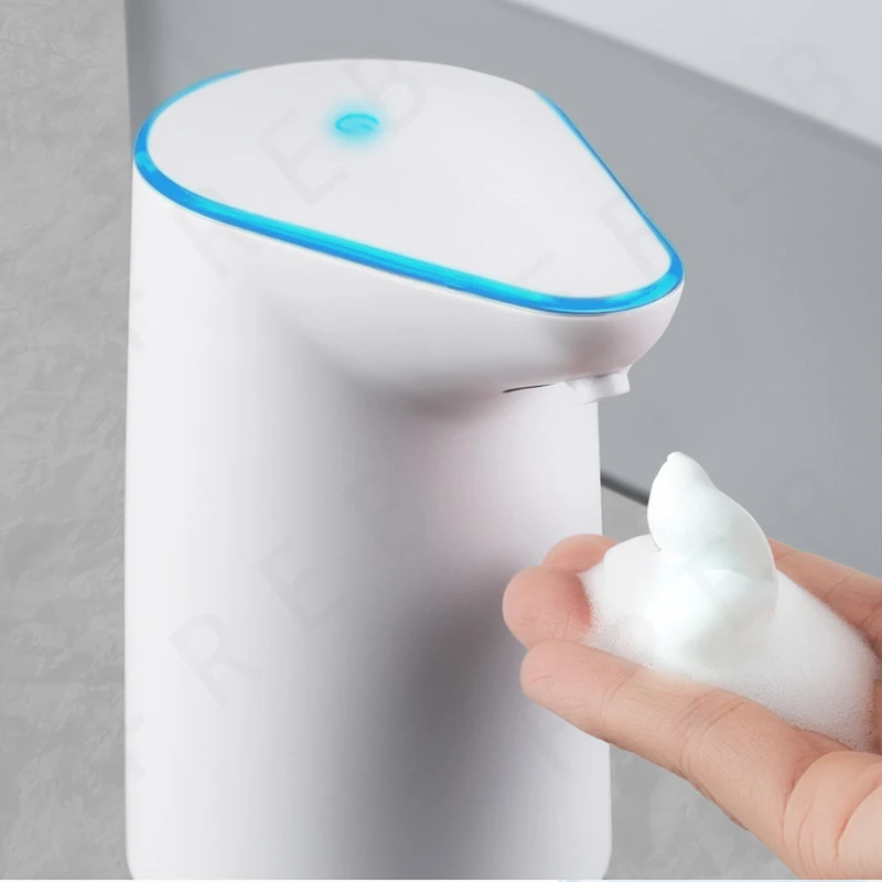 Foam Soap Dispenser Automatic Bathroom Smart Washing Hand Machine USB Charging Rechargeable Large Battery White for Toilet