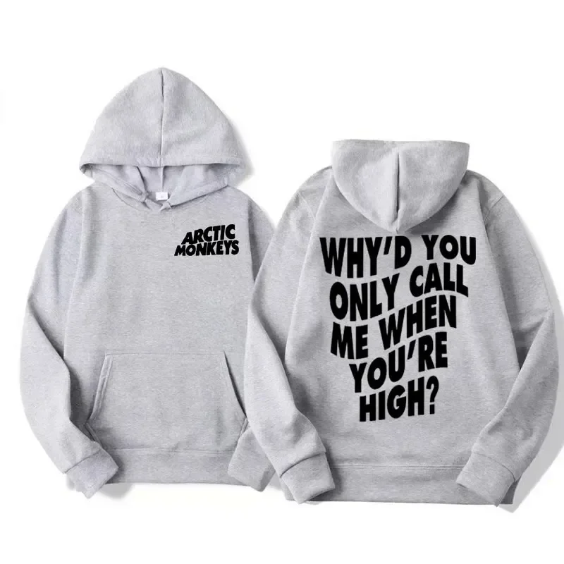 Arctic Monkeys Hip-hop Singer New Hoodies Singer Graphic Printing Sweatshirts for Fans Long Sleeve Men Women Clothing Hoodies