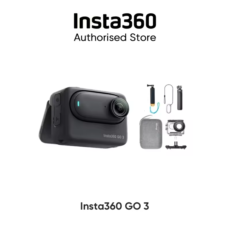 Insta360 Go 3 Câmera de Ação Pequena, Mini Vlog Esportivo, Estabilização, 32 64 128G