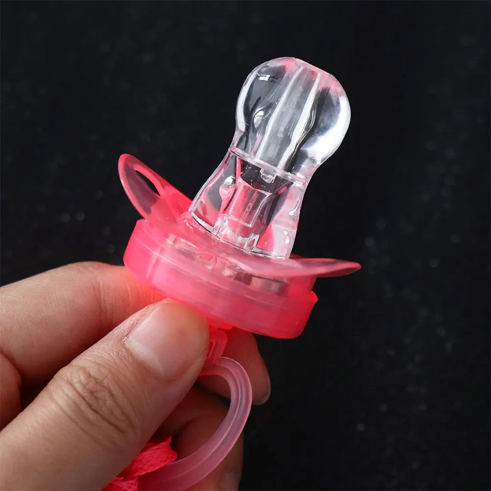 Collana con fischietto Fischietti luminosi Glow in The Dark Fischio Ciuccio Ciuccio lampeggiante Fischio Ciuccio LED Fischio Fischio per capezzoli
