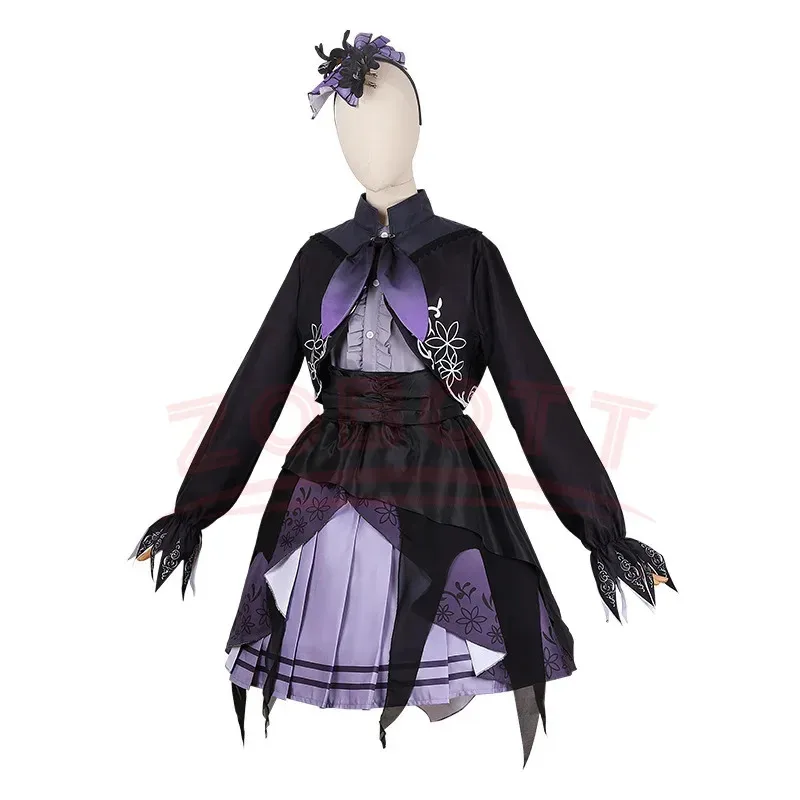

DY20Anime Game Project Sekai Colorful Stage Asahina Mafuyu Lolita Cosplay Costume Halloween Cos PJSK Party Outfit Women Dress25