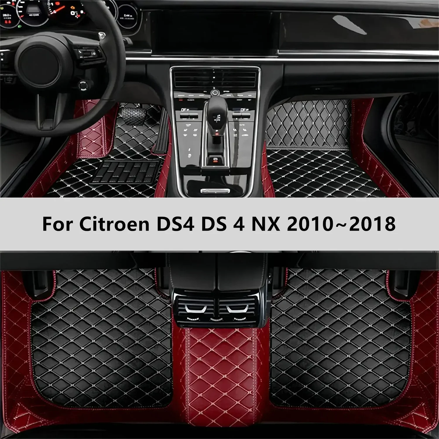 

Custom Car Floor Mats For Citroen DS4 DS 4 NX 2010~2018 Floor Mat Car Mat Accessories Men Women Interior Accessories
