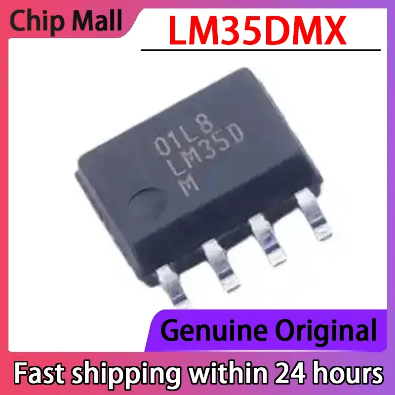 

5PCS Original LM35DMX LM35D Packaged SOP-8 Chip Temperature Sensor Chip