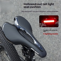 Bicycle Saddles Road Bike Seat Cushion  MTB Bike Waterproof Comfortable Saddle Shock Absorption with Taillights Riding Equipment