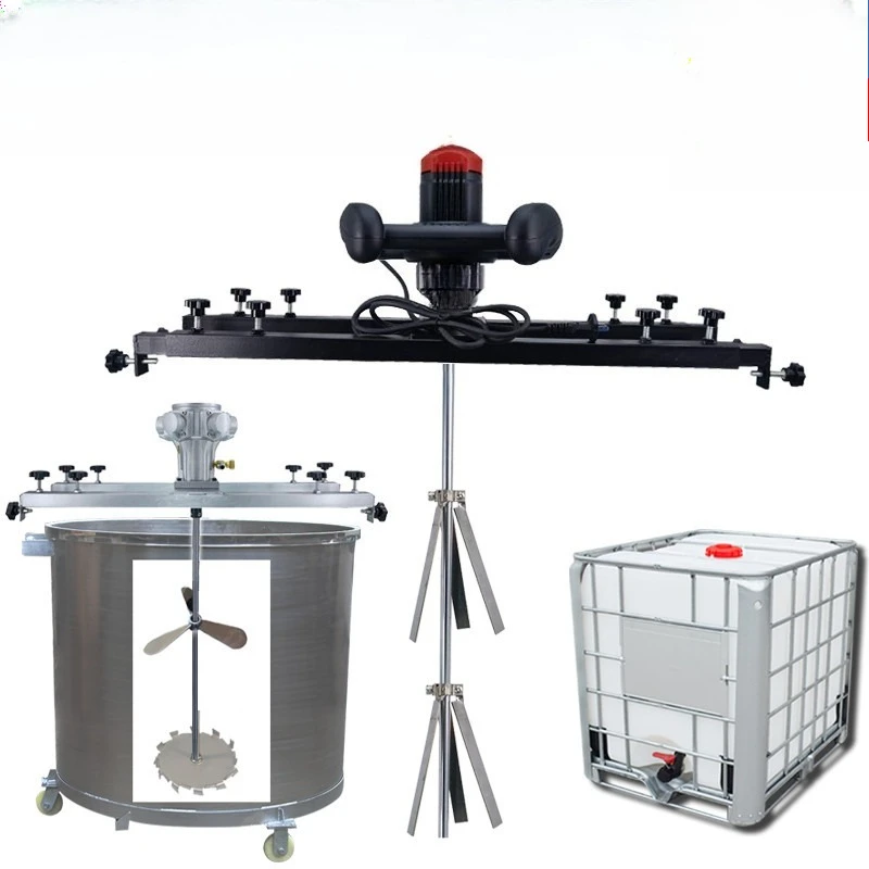 

Pneumatic mixer, horizontal plate electric mixer, disperser rod paddle