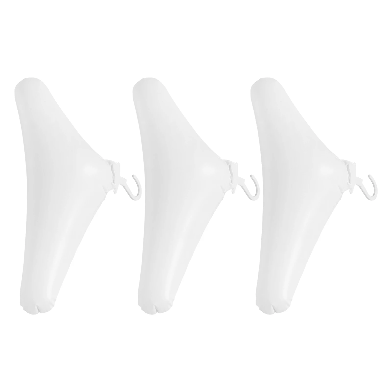 

3pcs Inflatable Hangers Foldable Travel Drying Rack PVC Coat Hanger Clothes Organizer Space Saving Multifunctional Storage