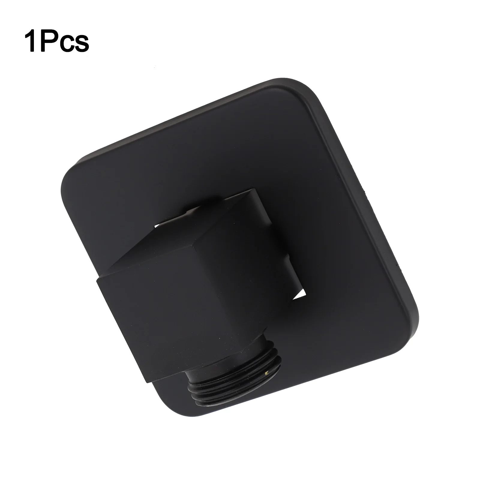 Modern Black Brass Shower Hose Wall Outlet Elbow Connector Compatible with Handheld Showers and Bathtubs G1/2 Size