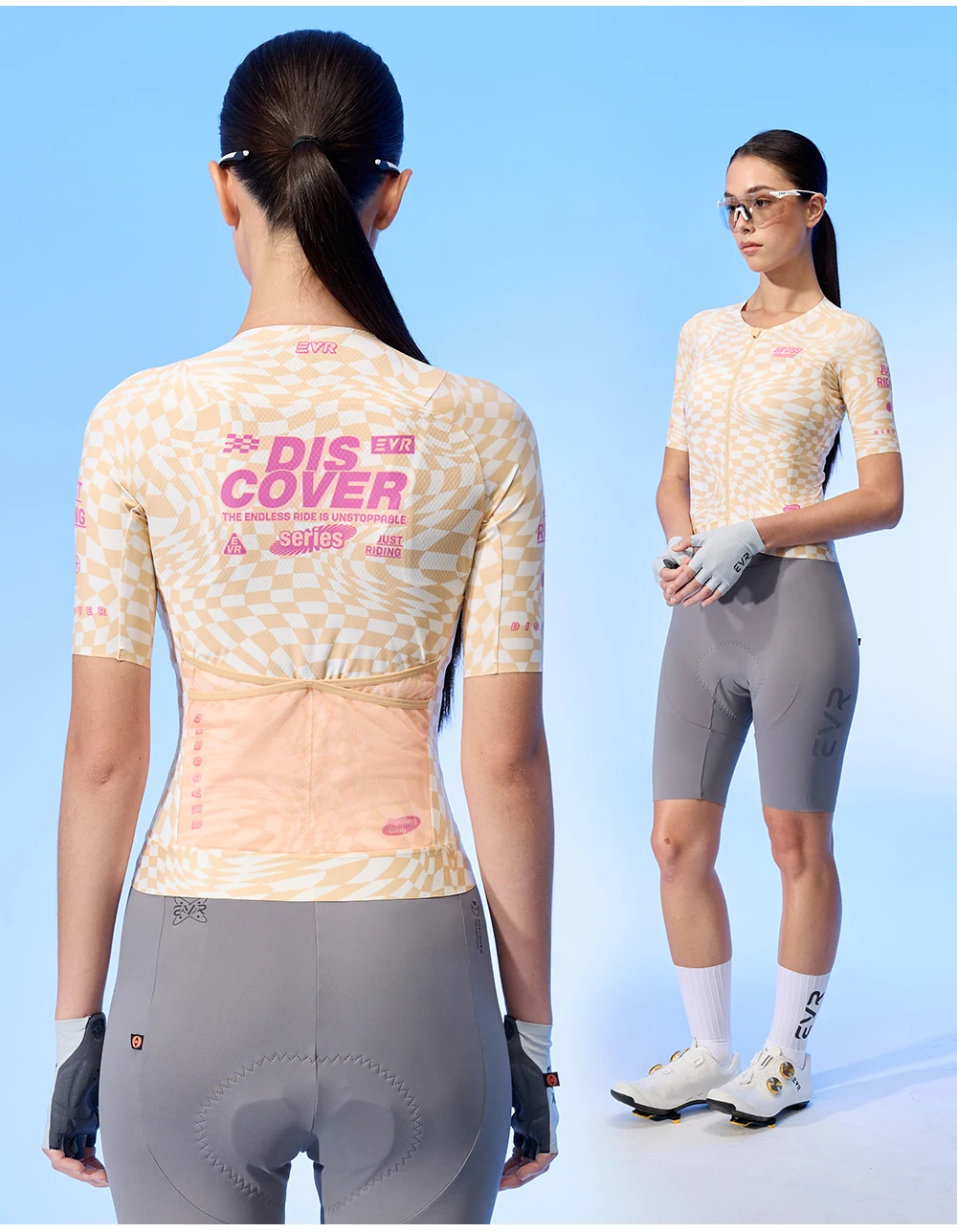 EVR Pro Sommer-Radtrikot für Damen, leichte Fahrradbekleidung, MTB-Trikot mit Taschen, schnell trocknendes Fahrrad-Shirt – Detail 14
