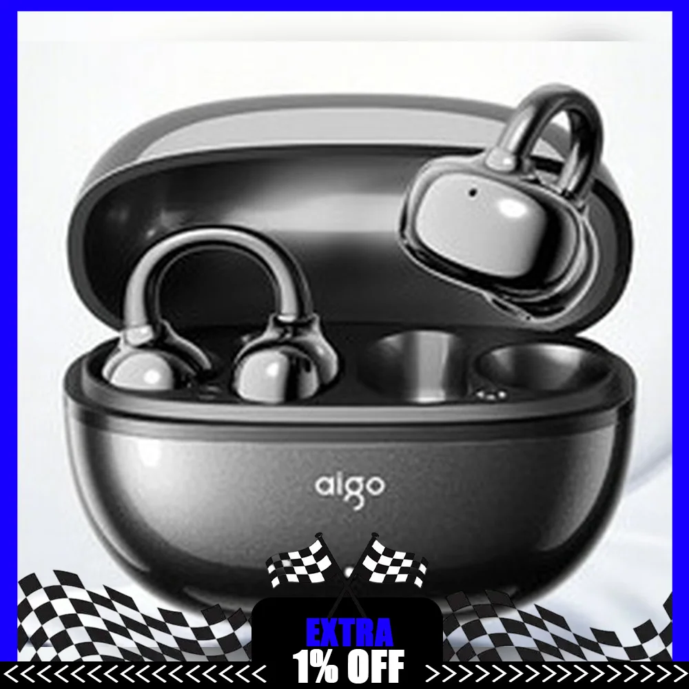 AIGO CJ179 Open-Ear Clip-On Wireless Bluetooth Earbuds with Long Battery Life for Sports For Gifts