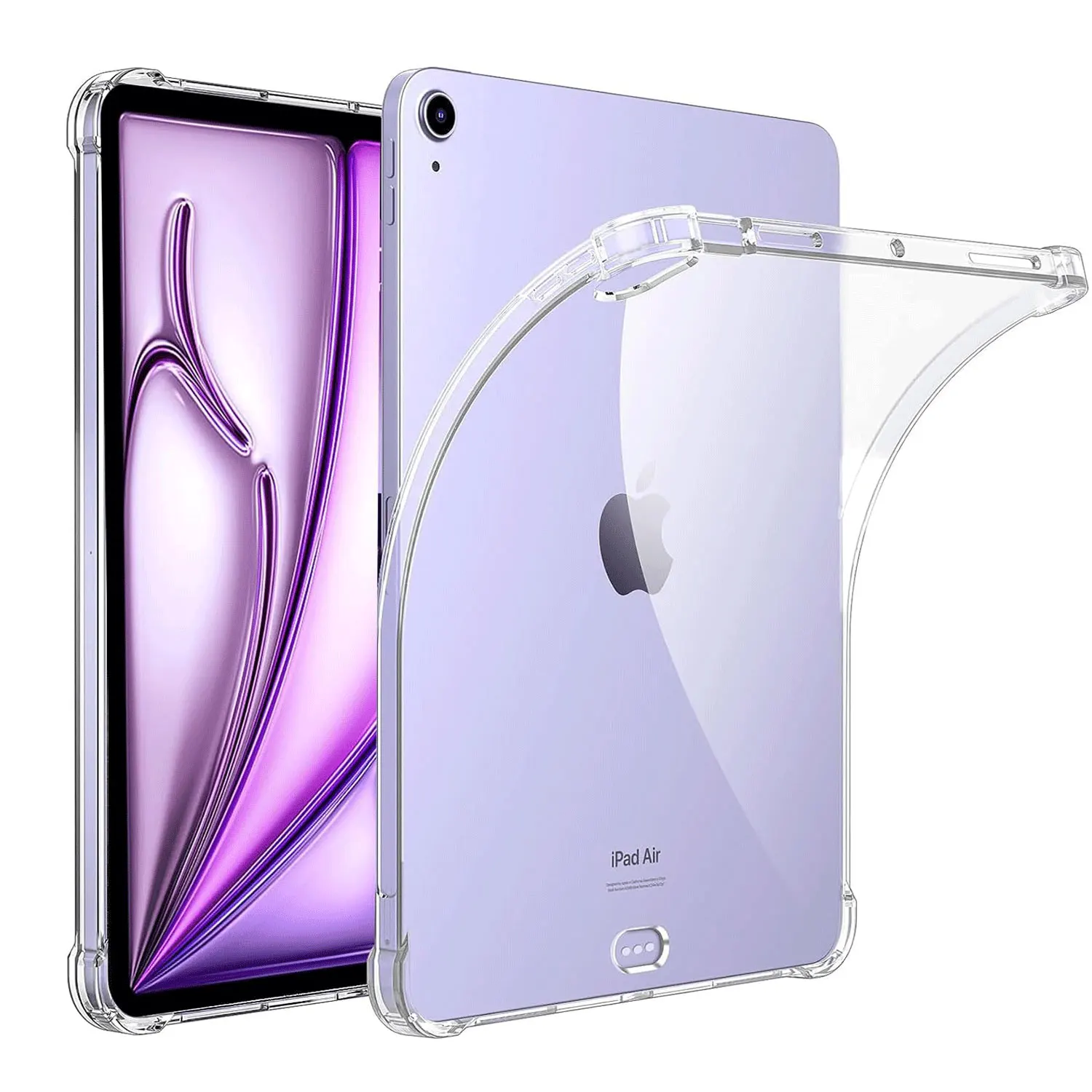 Clear Tablet Case For Apple iPad Air 13 M2 2024 A2898 A2903 A2904 Transparent Soft TPU Silicone Airbags Cover Shockproof Shell