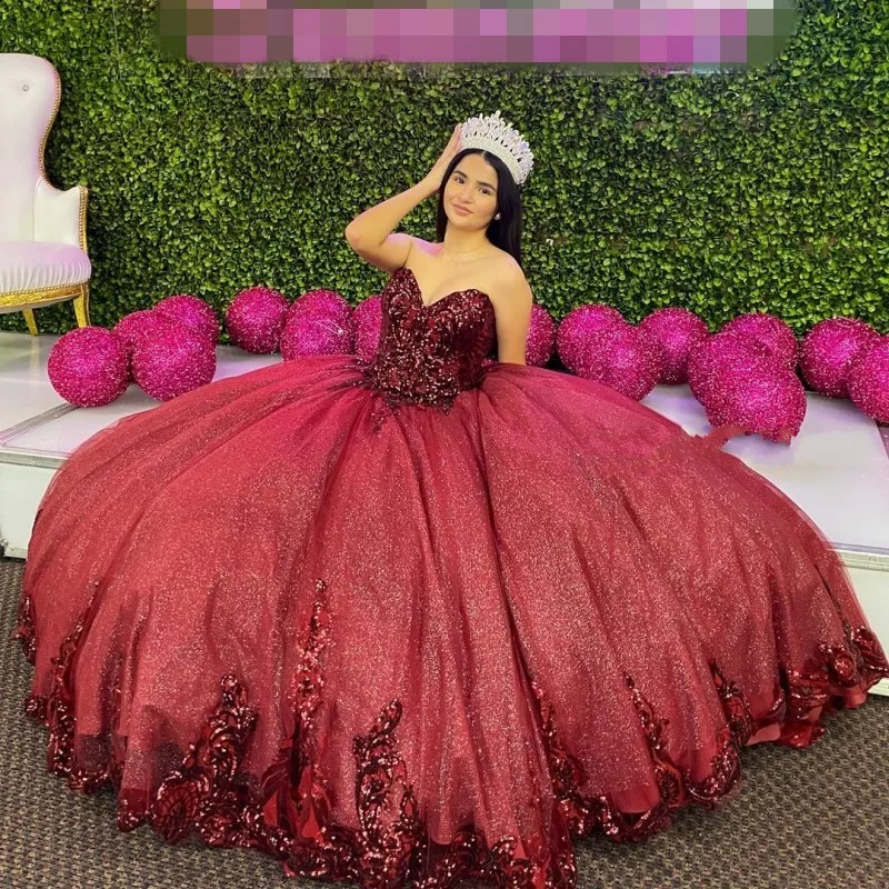 

Удивительные бордовые платья Quinceanera, платье de 15 años 2020, платье Sweet 16, кружевное платье с аппликацией, высокое качество, платья de xv años