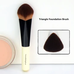 1 piece Triangle Foundation Makeup brushes 3D cubic wood handle Foundation Make up brush pressed Powder cosmetic tool