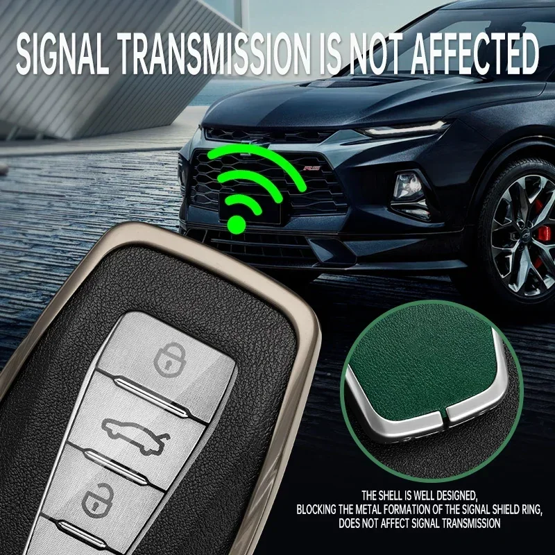 حافظة مفاتيح السيارة من سبائك الزنك لجيلي Coolray X6 X7 EX7 الهندسة C Emgrand Global Kulrey Hawk GX7 Okavango NL3 SUV GT GC9