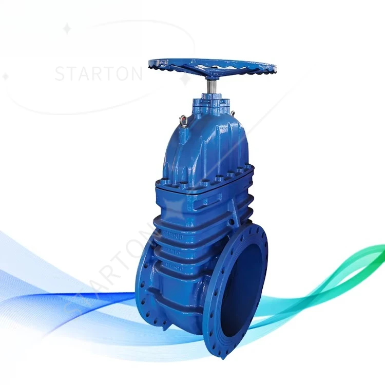 Hard Sealing Big Size Ductile Iron Stem Wedge Flange Type Manual Medium Temperature Resistant Water ISO Certified Gate Valve