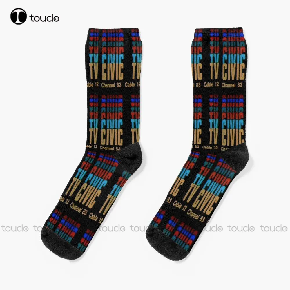 

Civic Tv - Videodrome Socks White High Socks Personalized Custom Unisex Adult Teen Youth Socks Street Skateboard Socks Funny Art