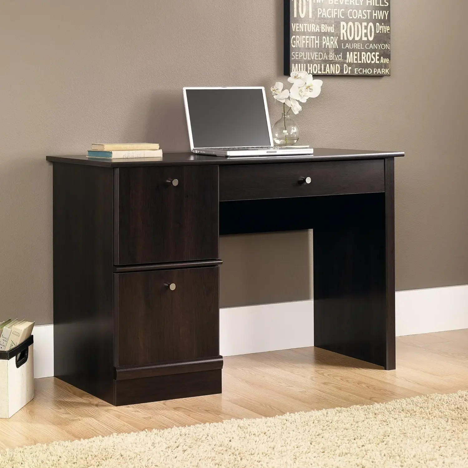 

Computer Desk, Cinnamon Cherry Finish