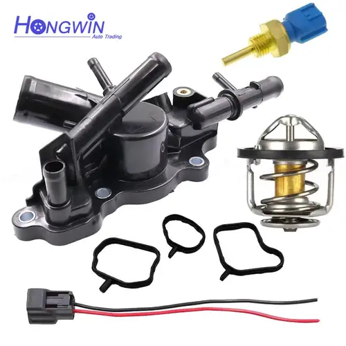 Imagen 1 del producto Carcasa del termostato del radiador del motor, para Nissan Sentra Rogue Sport 1.8L 2.0L 2017-2022 11060-4BB0A, 1/2/3 piezas, 11060-4BB1A