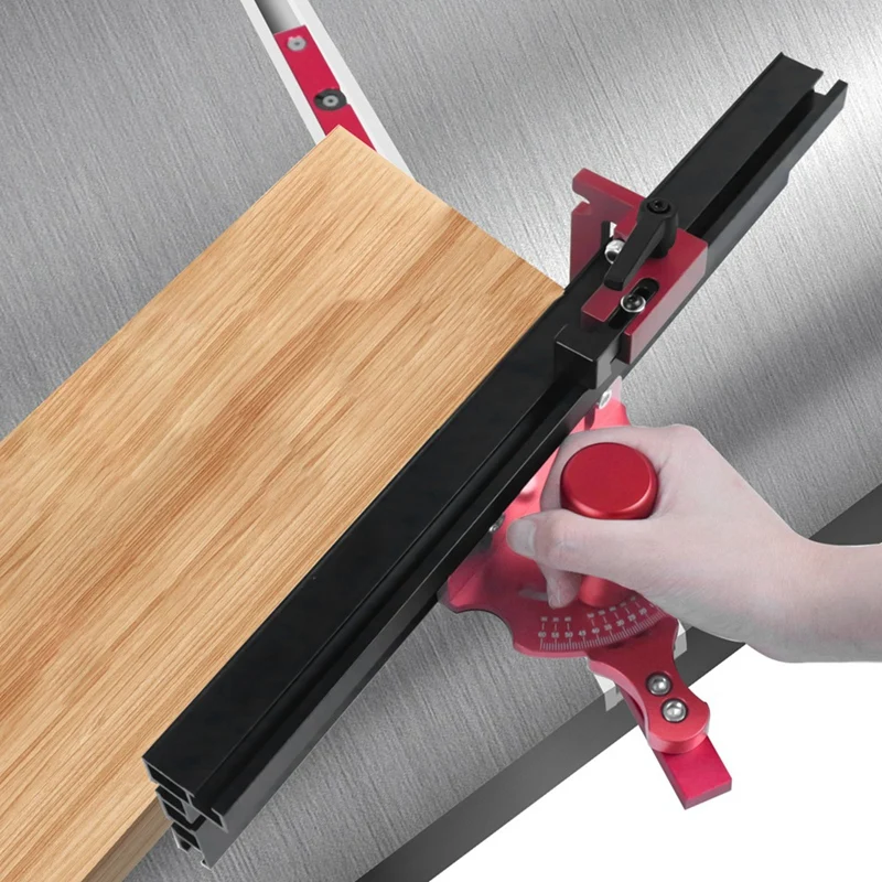 Woodworking Push Ruler Push Handle Backing Set Shift Type Semi-Circular Square Push Handle Table Saw Bakelite Milling Set