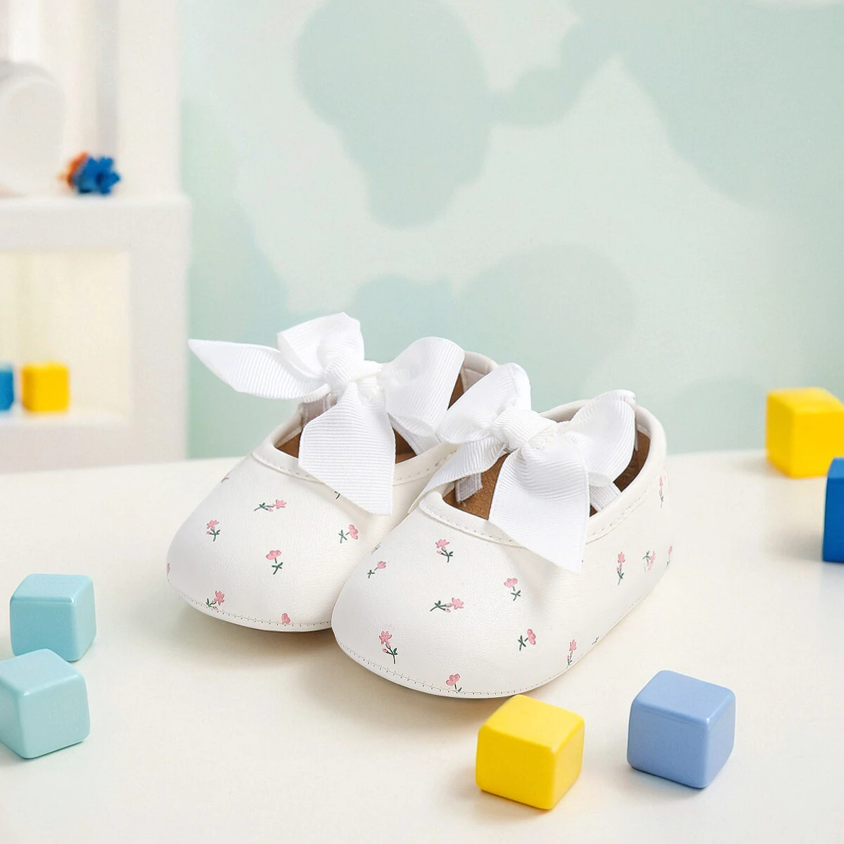 

Infant Baby Girls Mary Jane Flats Non-Slip Bowknot Princess Wedding Dress Shoes Toddler Crib Shoes