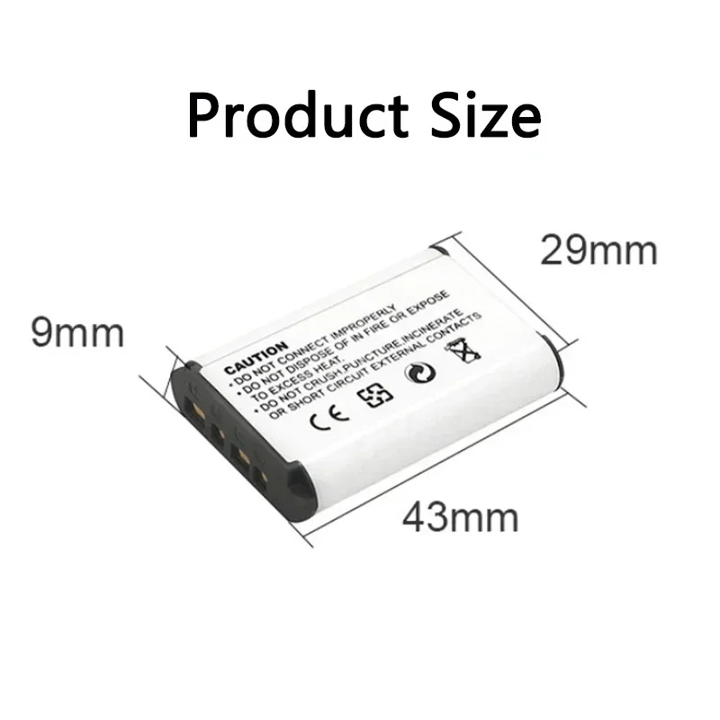 NP-BX1 Battery 1600mAh 3.6V for Sony Camera Batteries RX100 AS30V HX400 WX300 X3000R DSC-RX100 RX100/B Rechargeable Cell+Charger