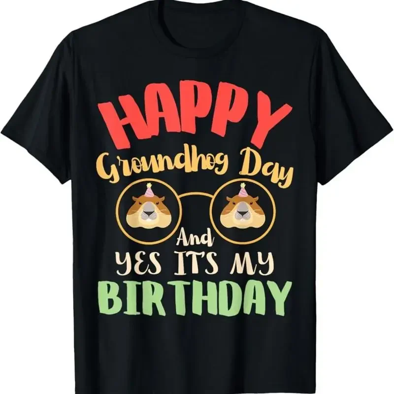 Happy Groundhog Day 2025 Birthday Crew Lover S T Shirt