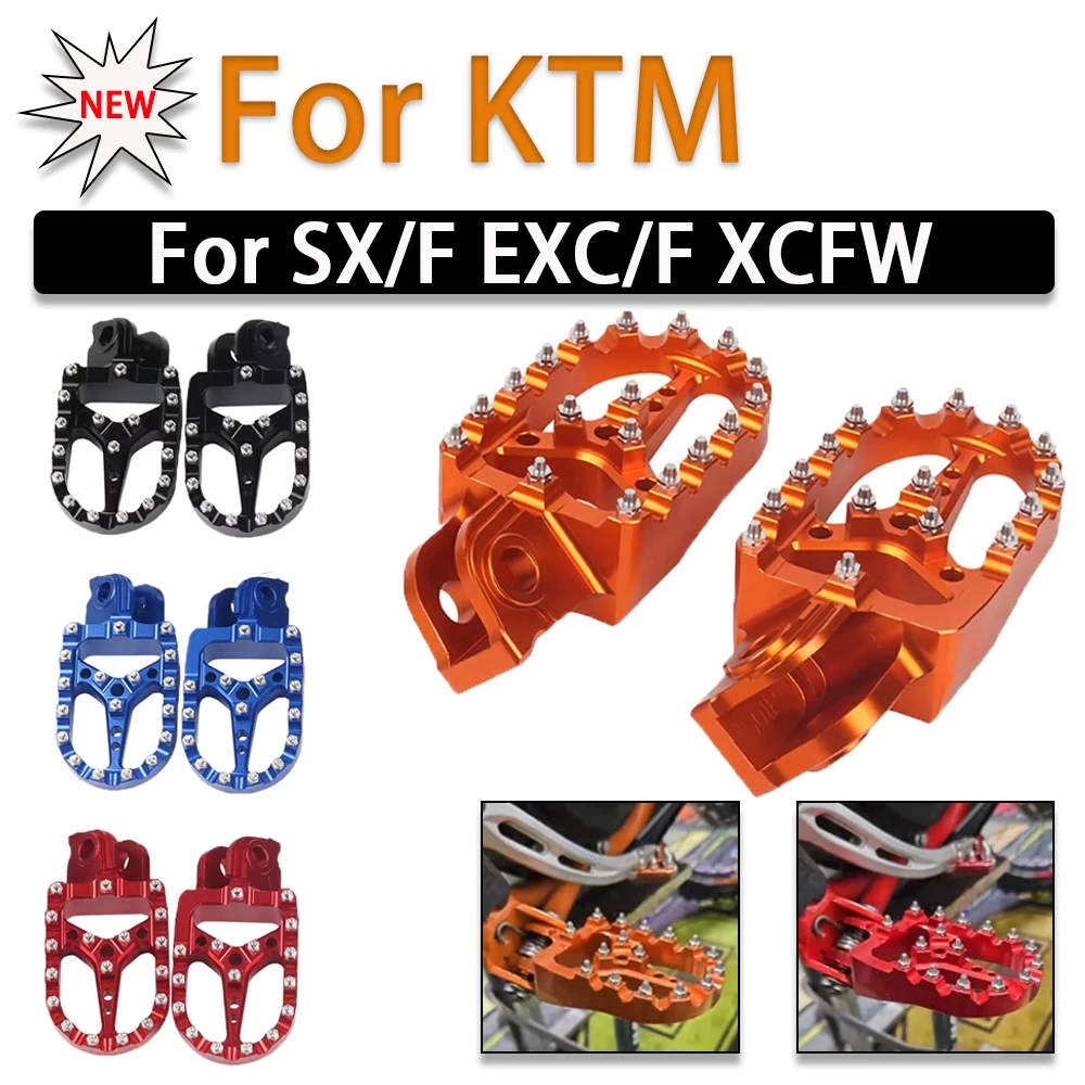 

Footrest Footpegs Rests Pedals For KTM SX SXF EXC EXC-F XC XCF XCW XCF-W 50 65 85 125 150 200 250 300 350 450 500 530 Foot Pegs