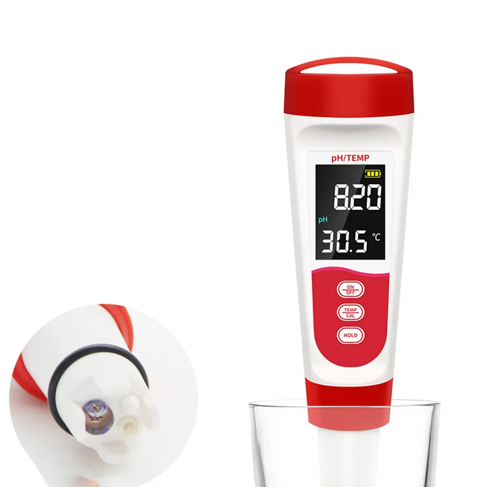 5-in-1 Digital PH Meter Waterproof Voice Guidance Water Quality Tester For Swimming Pool Fish Tank Hydroponics Salt Temperature