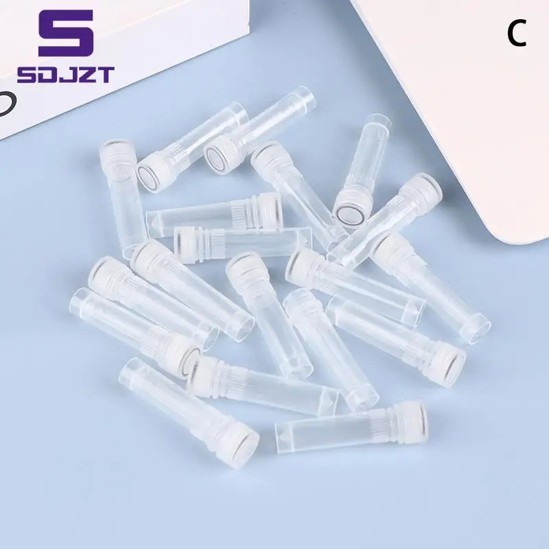 20pcs 1.5/1.8ml PP Lab Analysis Freezing Tubes Graduation Centrifuge Tube Volume Vials Bottles With Blocking Cap Screw Cap