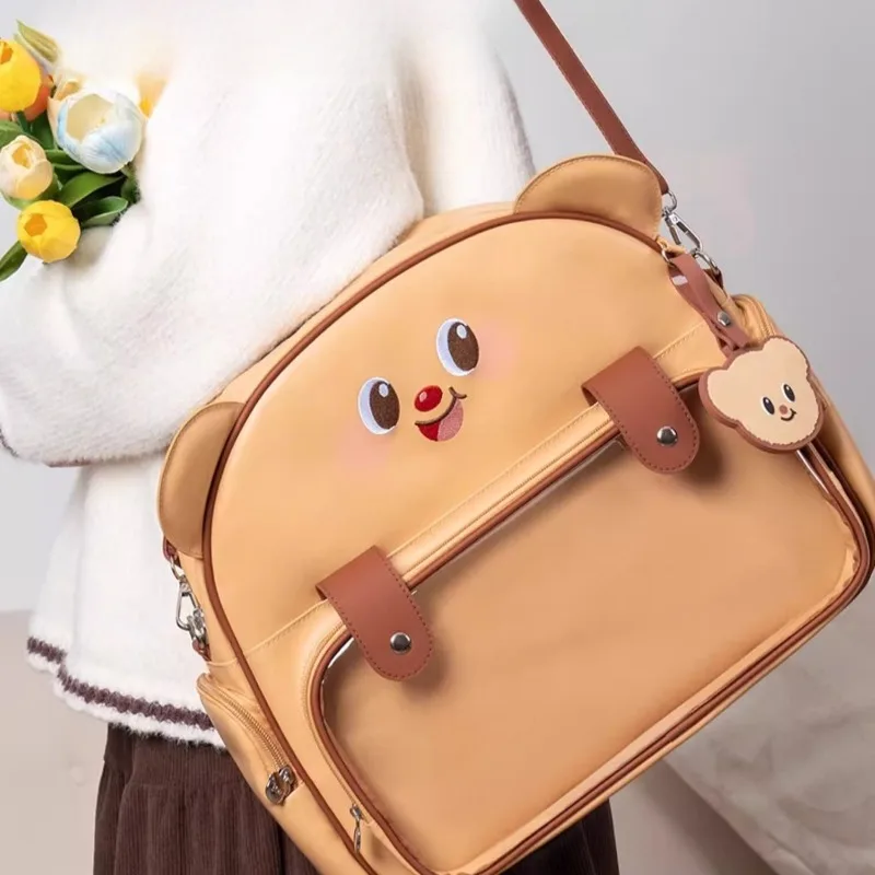 Nowy Plecak Butter Bear, Kreskówkowy Butter Bear Itabag, Gadżety Anime, Prezent Świąteczny, Półprzezroczysty Ekspozytor na Odznaki, Do Dojazdów do Pracy