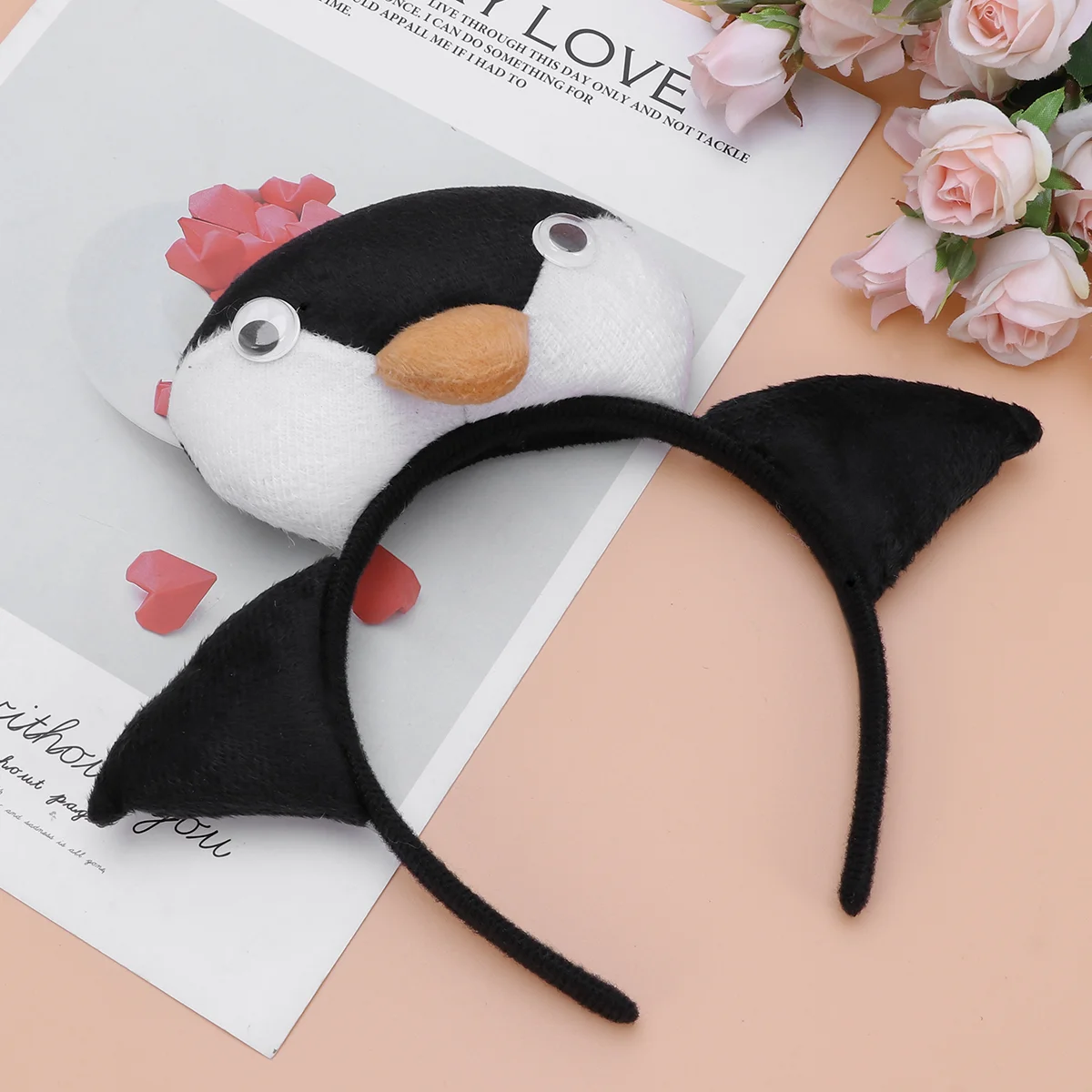 3 قطعة عقال البطريق جميل أصفر فاتورة رباط شعر حفلة الهالوين لصالح تأثيري ملحق الفتيات المراهقين النساء غطاء الرأس احتفالي