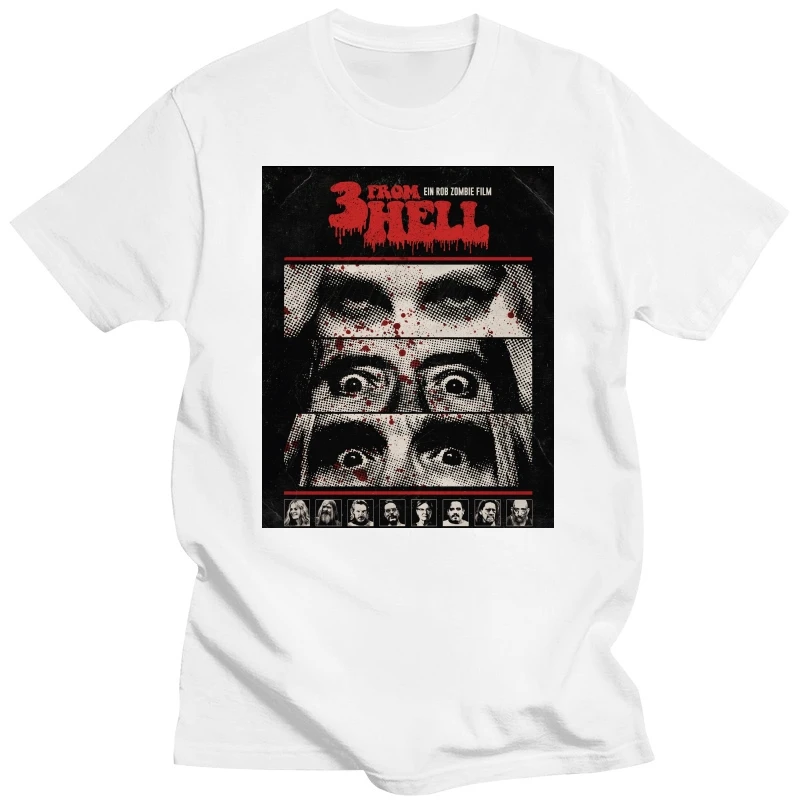 3 From Hell Movie T-Shirt S-3Xl Unisex Horror Rob Zombie Devil Shirt For Men Brand Clothing Tee Shirt