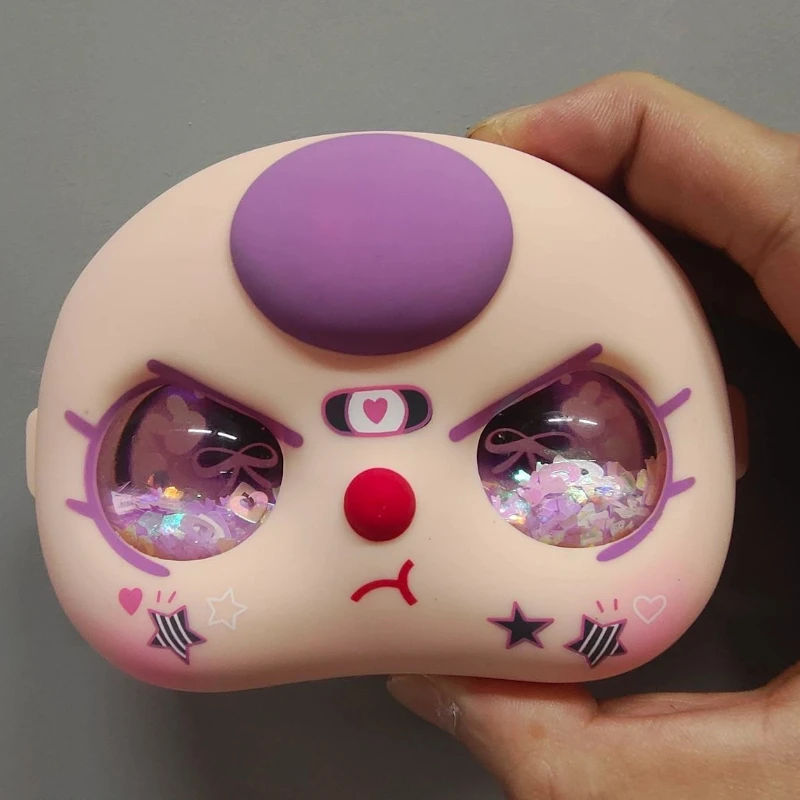 

Hot Replica High Quality Baby Three Cute Angry Expression Handmade Suitable For 400% Baby Three Vinyl Faces Substitute Accessory