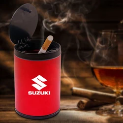 Car Ashtray with Lid Smell Proof Stainless Steel For Suzuki SX4 Swift Grand Vitara Ciaz Liana Spresso Celerio Jimny Jeemny Car