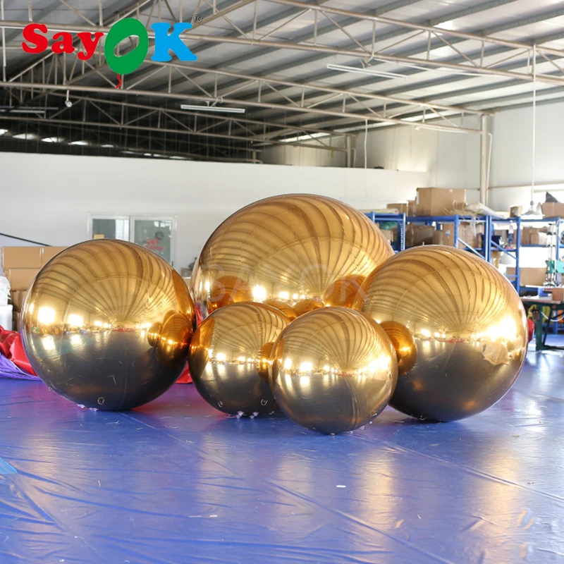 Inflatable Mirror Ball Inflatable Mirror Spheres Mirror Balloon For Party Show Advertising Shopping Mall Decoration