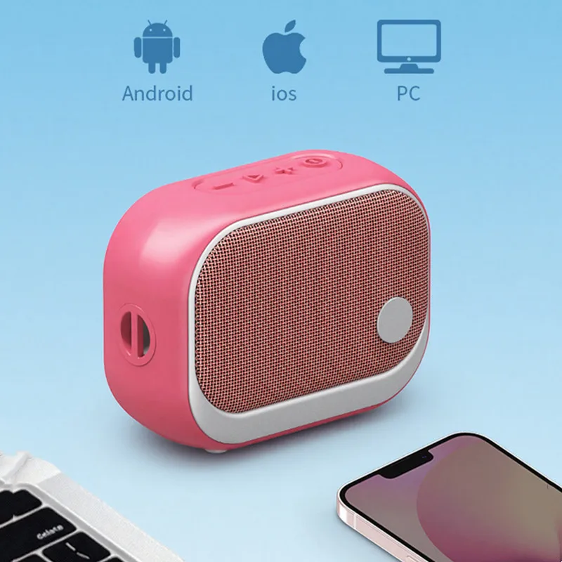 

HIFI стерео беспроводной Bluetooth 5.3 динамик мобильный телефон настольный домашний уличный портативный RGB мини-сабвуфер для TF TWS MP3-плеера