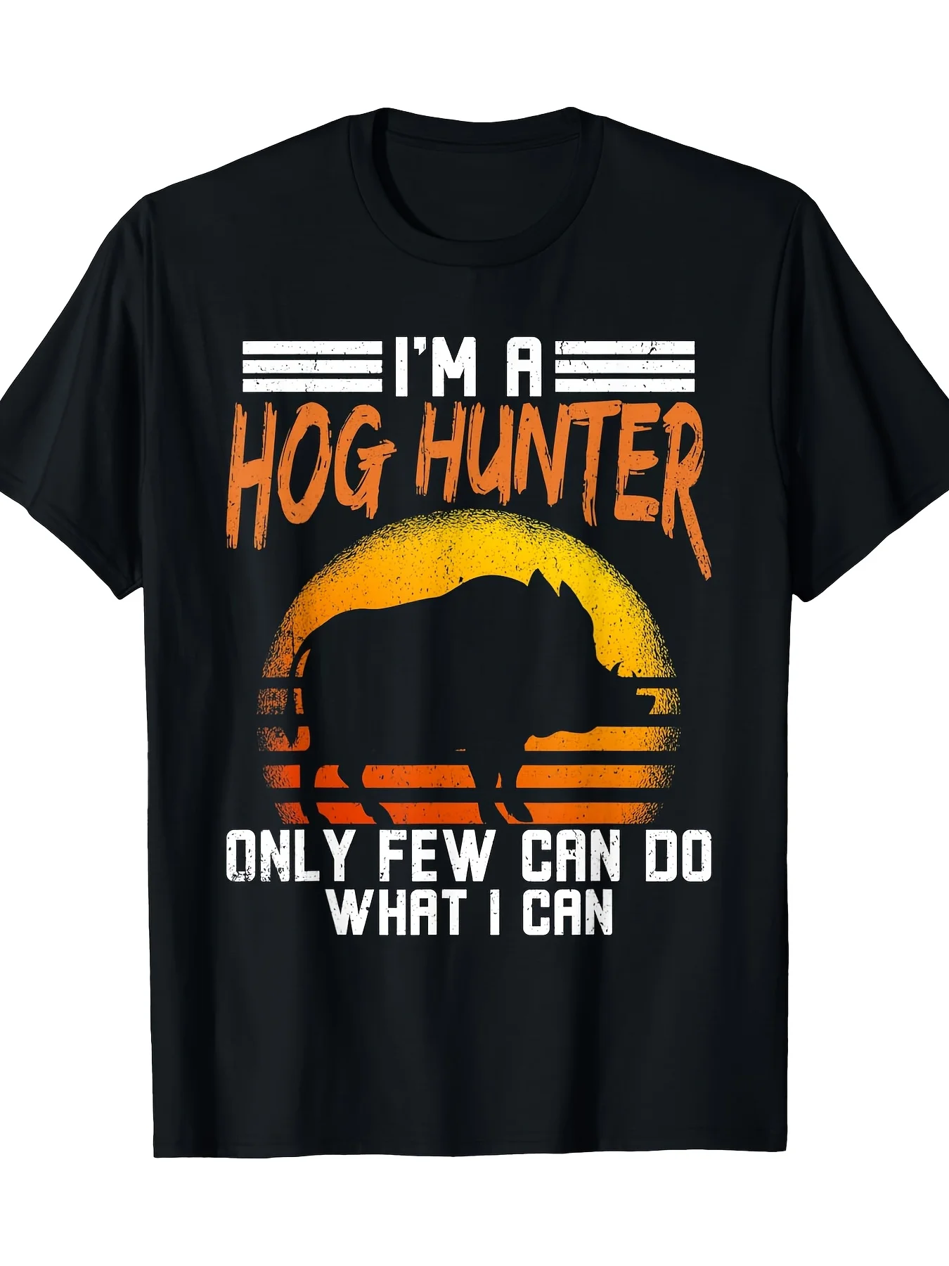 Wild Boar Hunter Slogan: I Am a Professional Boar Hunter Hunting Short Sleeve T-Shirt