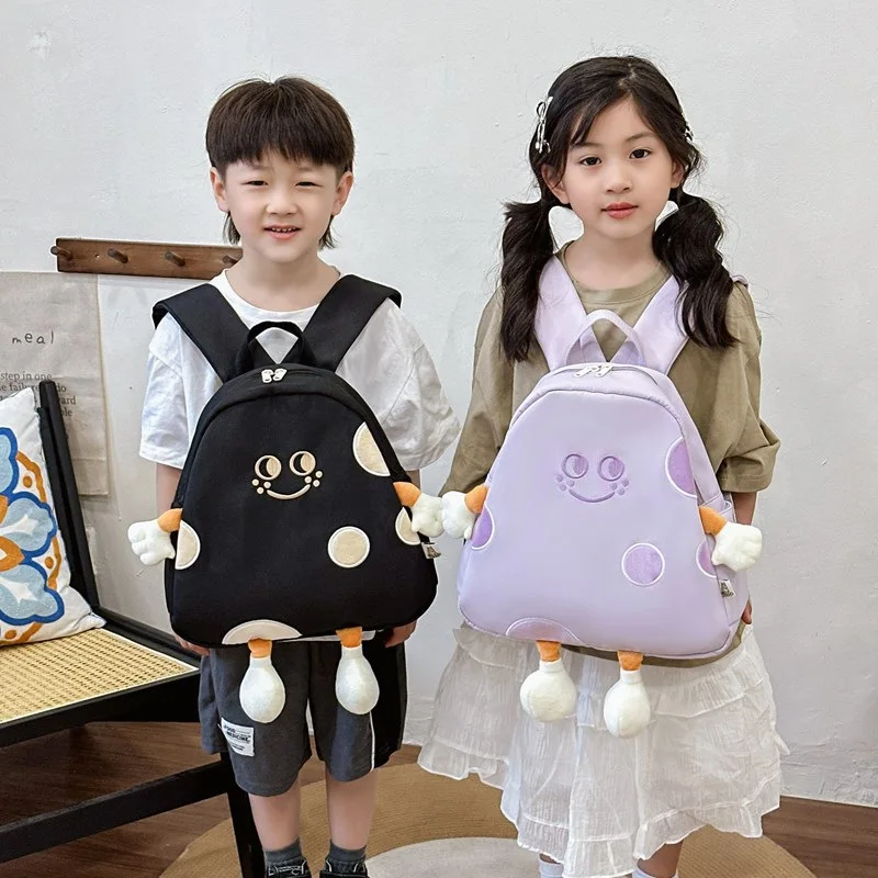 4 Colors Kids Cute Cartoon Backpack Primary Student SchoolBags Kindergarten Boys Girls School Bookbag