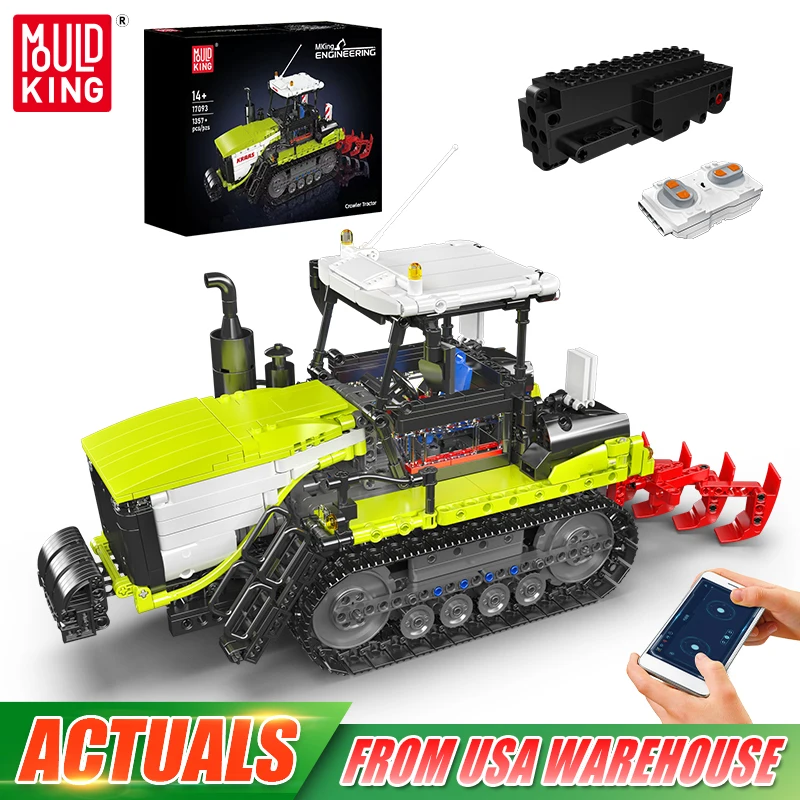 

Mould King 17093 Technical Car Toys The RC Crawler Tractor Building Block Enginerring Truck Model Brick Set Kids Christmas Gift