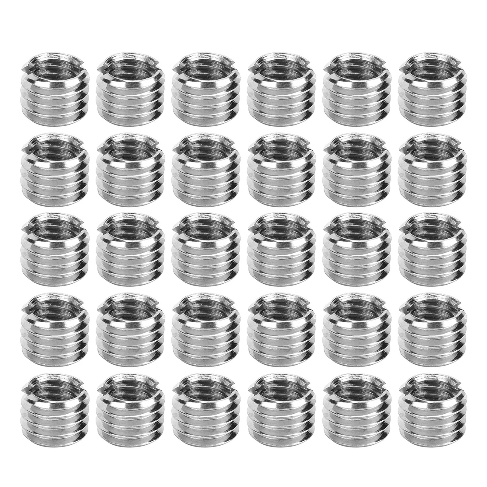 30pcs Thread Reducer Threaded Inserts Stainless Steel M6 M8 8-20MM Male Female Nut Threaded Insert Reducer Nuts Fasteners