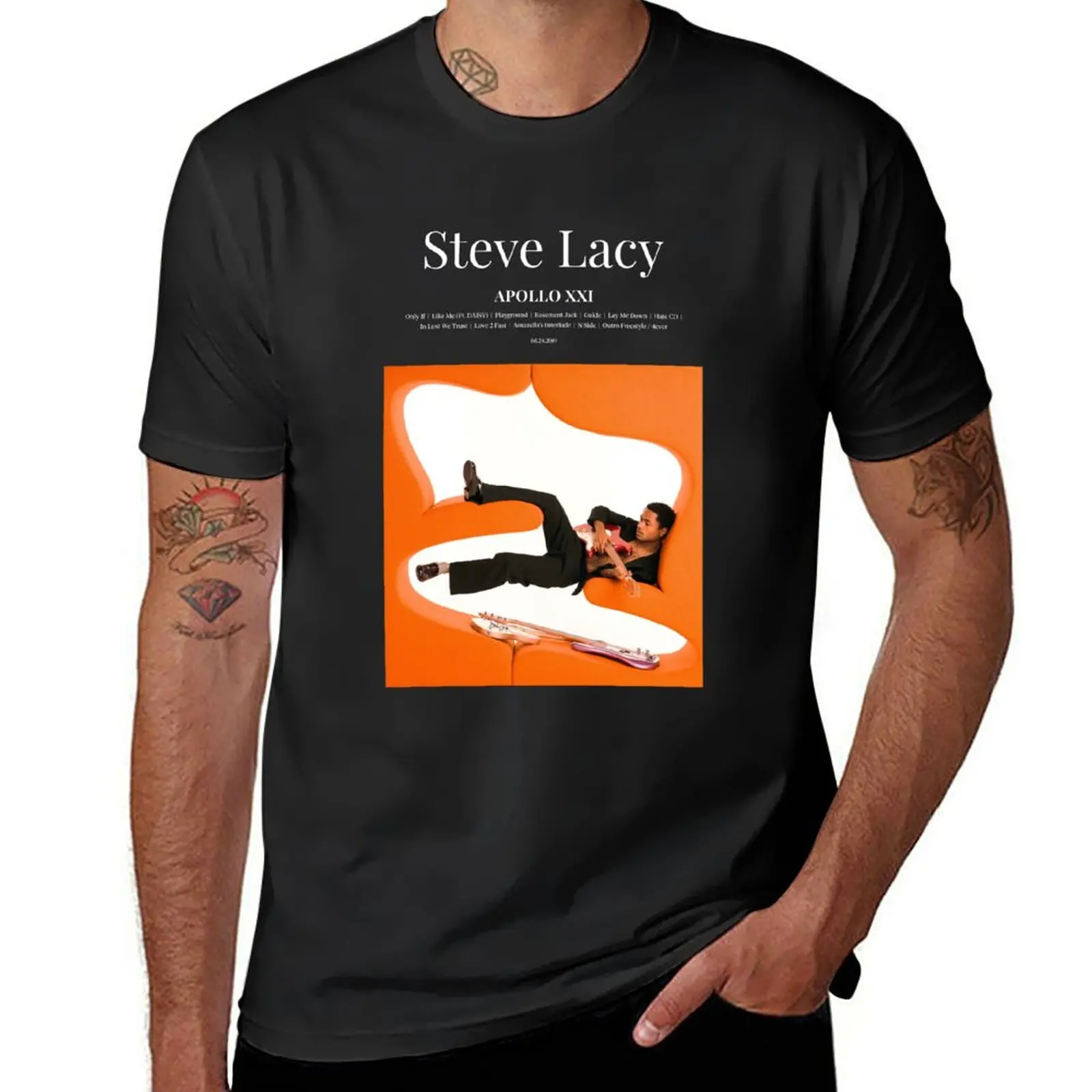 

Новинка, футболка с изображением музыкального альбома Стива Lacy - Apollo ХI (2019), графическая футболка, летний топ, мужские футболки для тренировок